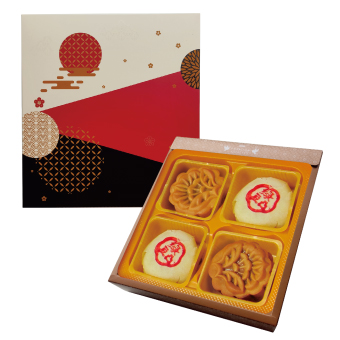 M11綜合綠豆椪月餅單層禮盒